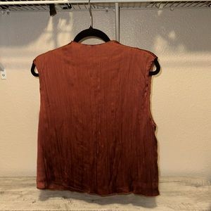Abercrombie & Fitch Rust Sleeveless Blouse